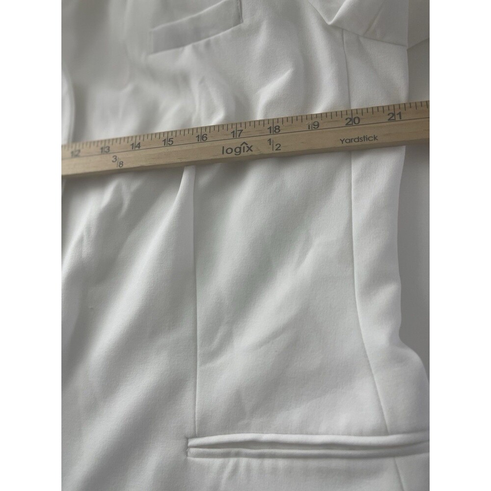 Calvin Klein White Blazer Women One Button Blazers Jacket Size 14 Career O - Picture 2 of 13